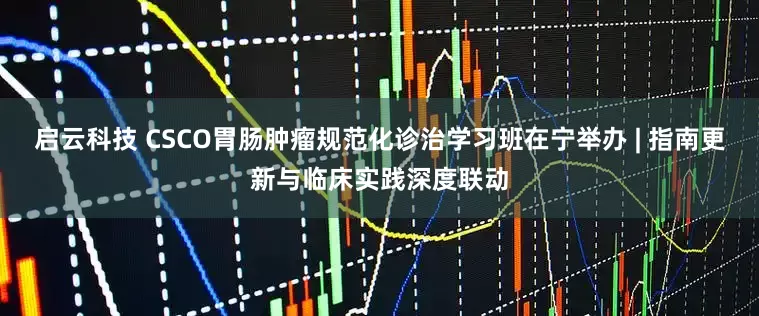 启云科技 CSCO胃肠肿瘤规范化诊治学习班在宁举办 | 指南更新与临床实践深度联动