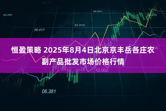 恒盈策略 2025年8月4日北京京丰岳各庄农副产品批发市场价格行情