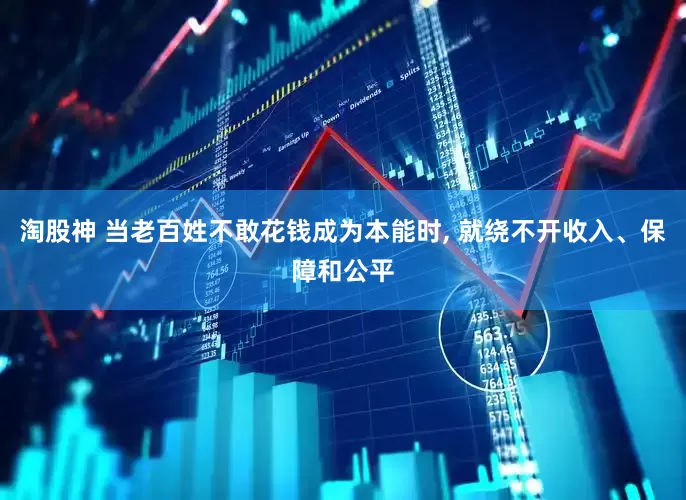 淘股神 当老百姓不敢花钱成为本能时, 就绕不开收入、保障和公平