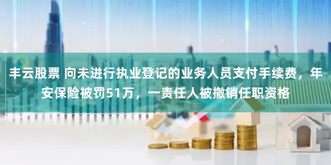 丰云股票 向未进行执业登记的业务人员支付手续费，年安保险被罚51万，一责任人被撤销任职资格